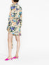 vestido camisero asimétrico con estampado floral